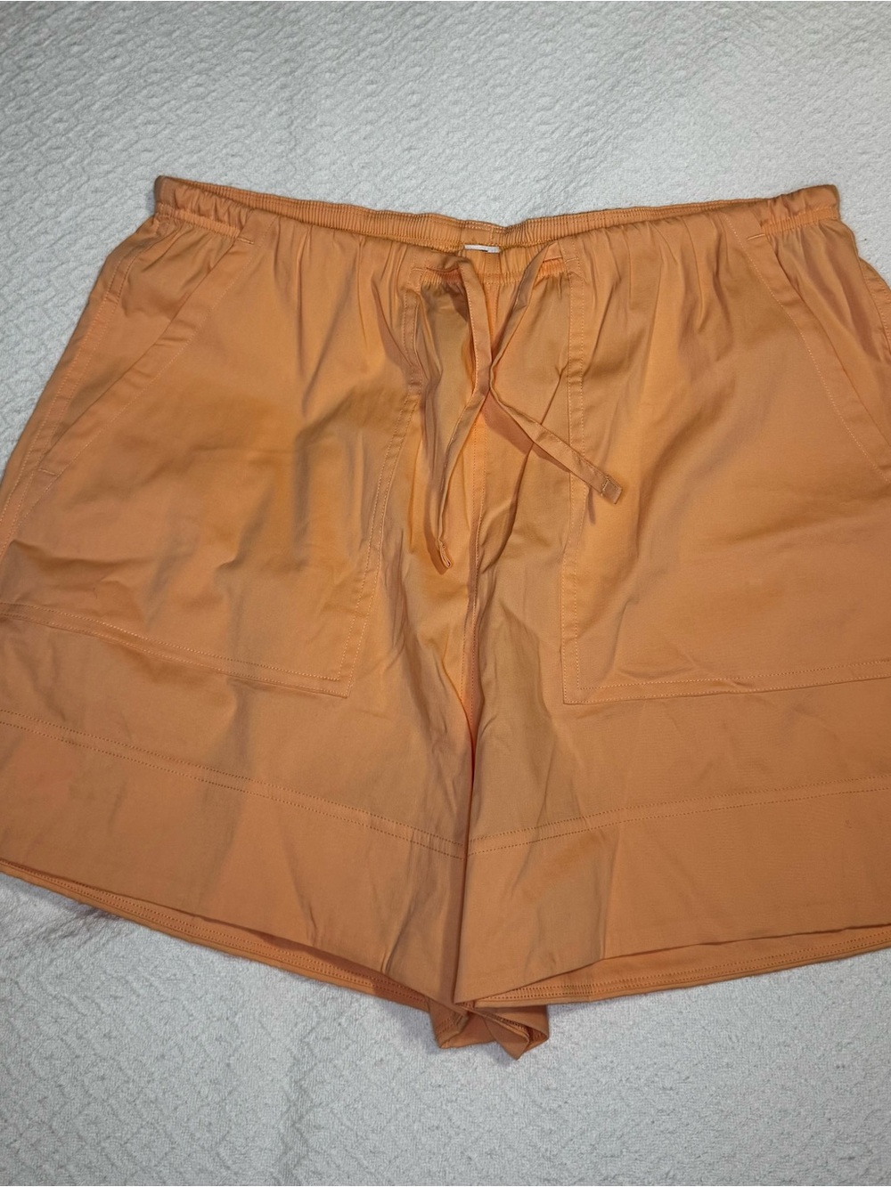 lululemon cotton drawstring shorts, medium, NWOT